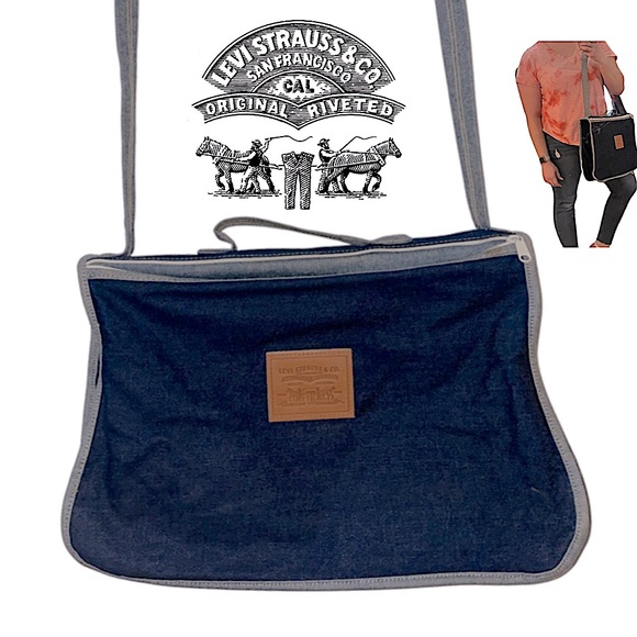 Vintage LEVI’S denim messenger bag - Picture 1 of 8